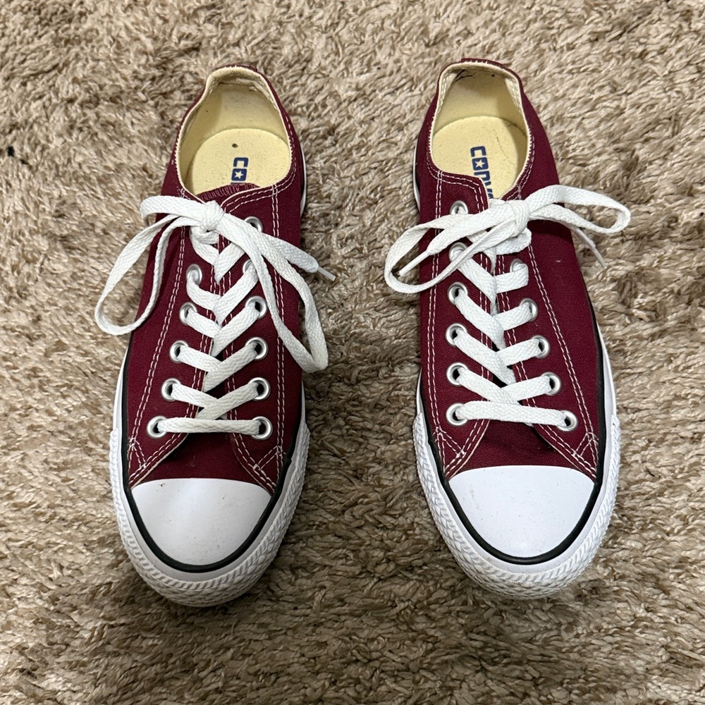 Converse Burgundy Sneakers - Picture 2 of 7